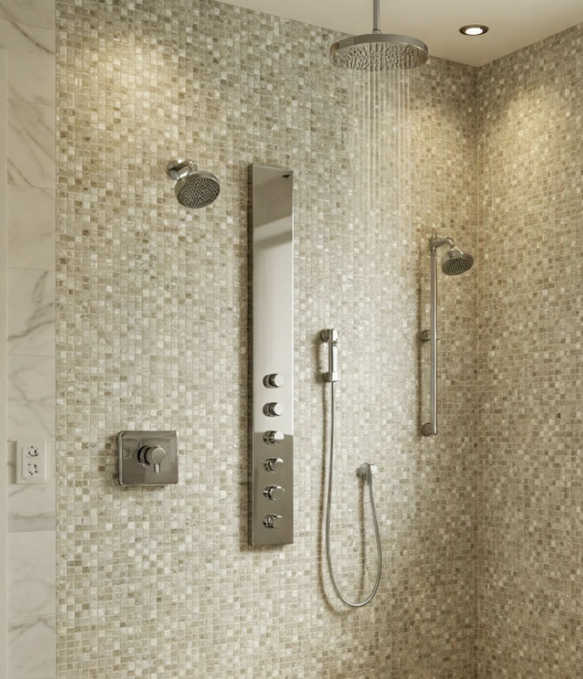 New tile installation in Shower